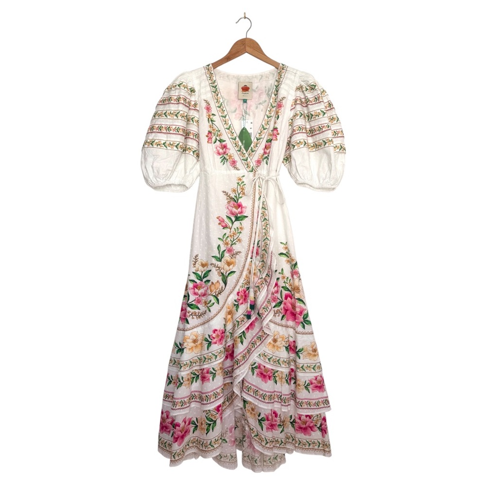 FARM Rio Palm Dream Midi Wrap Dress, NWT ๐ง๐ท - Picture 7 of 16